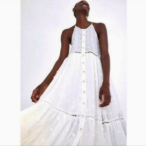 FARM Rio Harmonia midi white dress